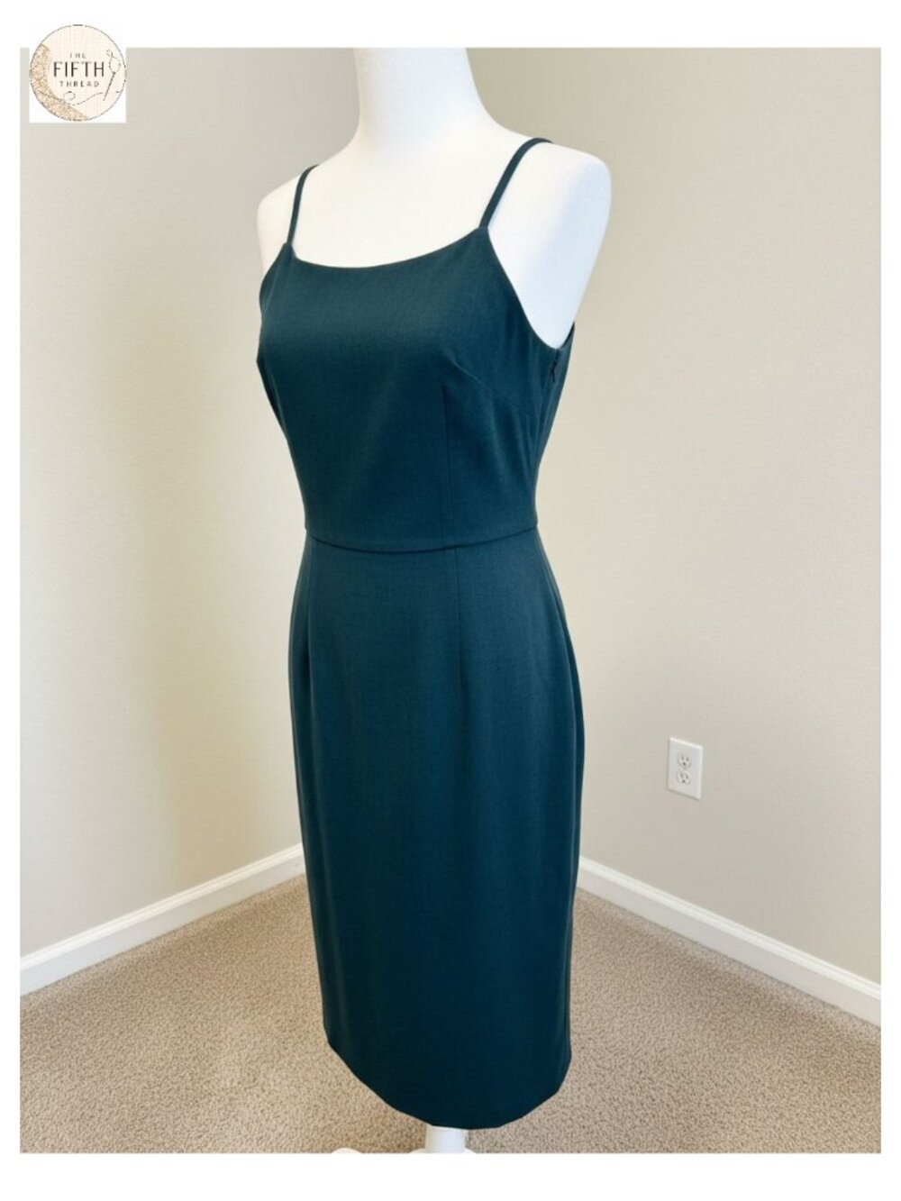 Women's Faux Wrap Sheath Bodycon Dress Knee Length Cap Sleeves Asymmetrical